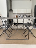 Mesa de comedor de cristal Ikea Moment