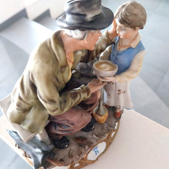 Image 1 of Christmas gift Vintage porcelain figurine in Capodimonte original