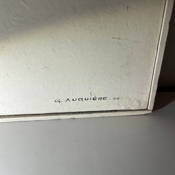 Gilbert Auquière, Composition abstraite, années 1960, Technique mixte – Peintures et dessins, Abstract (photo 8 of 10)