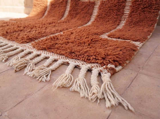 Image 1 of Beni Ouraine Berber rug in natural wool, handwoven, 200/300 cm