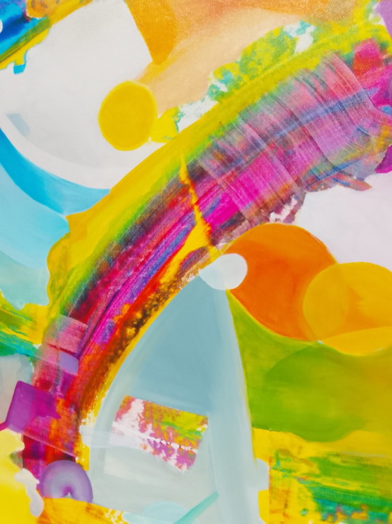 Image 1 of Acrylic painting #rainbowXL 100x150cm