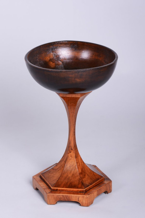 Ciotola Biedermeier restaurata, di Josef Danhauser, Noce, Lucidata, Austria, anni '20 dell'Ottocento – Ciotole (photo 2 of 7)