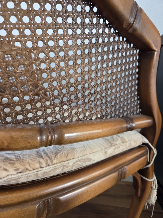 Image 1 of Vintage faux bamboo chair in Louis XV style
