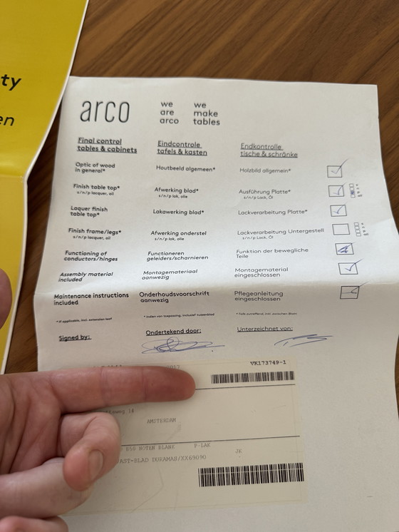 Image 1 of Arco balance nogal 128cm