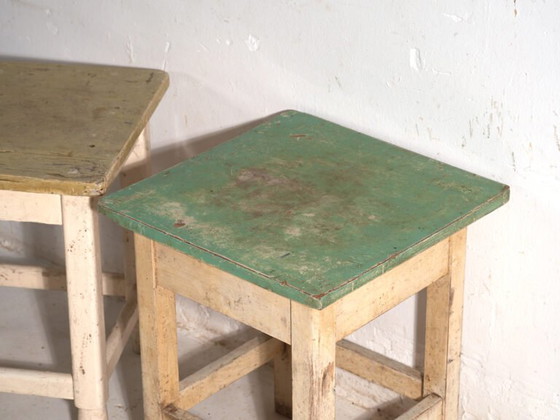 Antique bedside tables in pine wood – Central Europe, circa 1940 #9 – Nightstands, Rustic (photo 19 of 40)