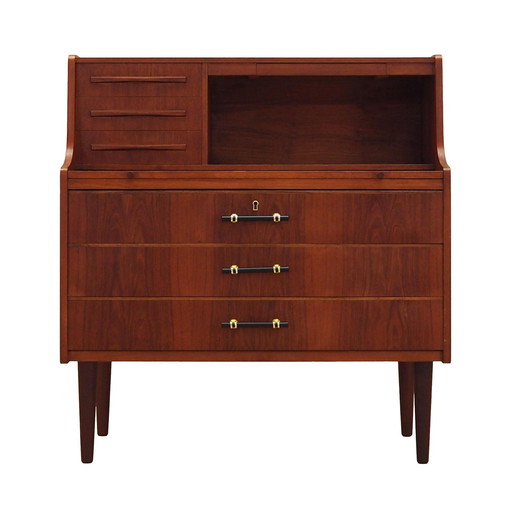Teak secretary, Danish design, 1970s, production: Denmark