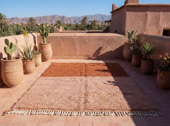 Image 1 of Handwoven, natural pure wool rug, size 150x250 cm