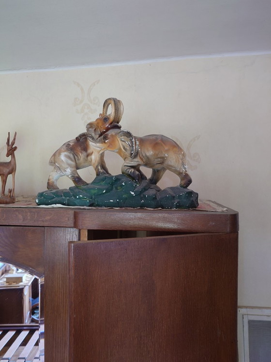 Image 1 of Statua decorativa vintage di elefante