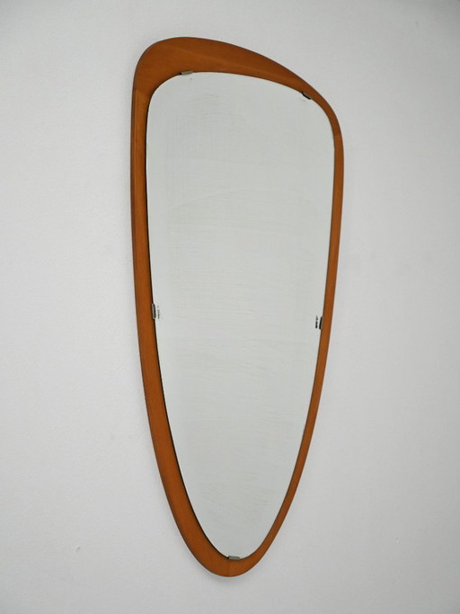 Specchio a goccia scandinavo degli anni '50-'60