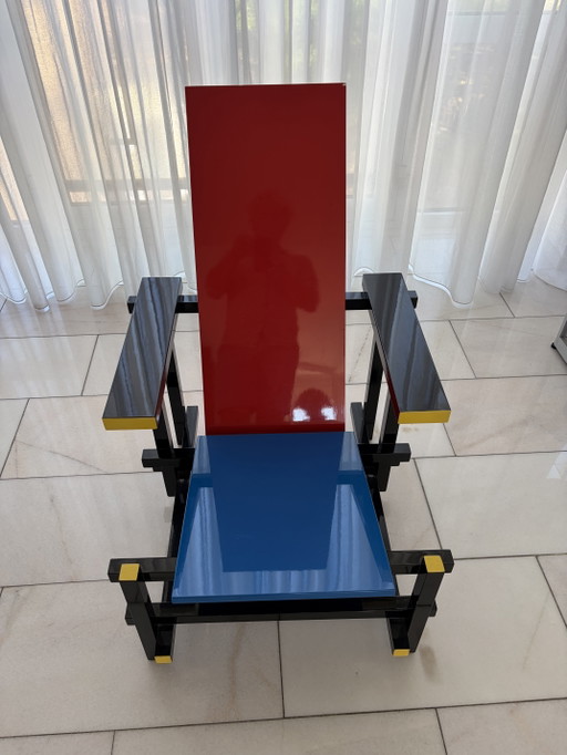 Rietveld Red-Blue Chair – fauteuils, Wood (photo 2 of 5)