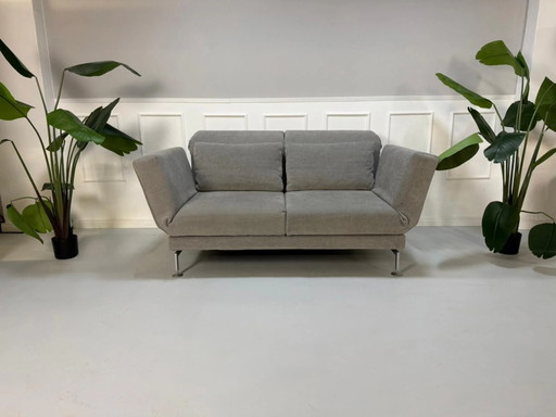 Brühl Moule Sofá Grau Silber Schlafsofa Sofá de diseño