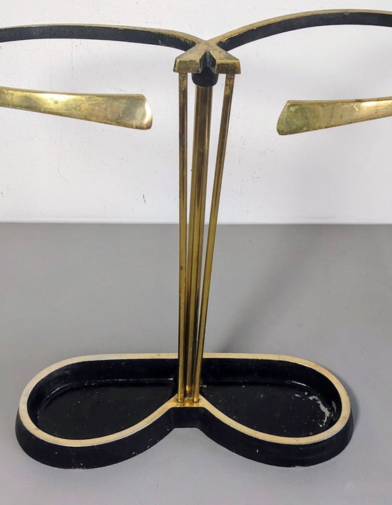 Image 1 of Carl Auböck Umbrella Stand Mid Century Brass Vintage 50s, Austria