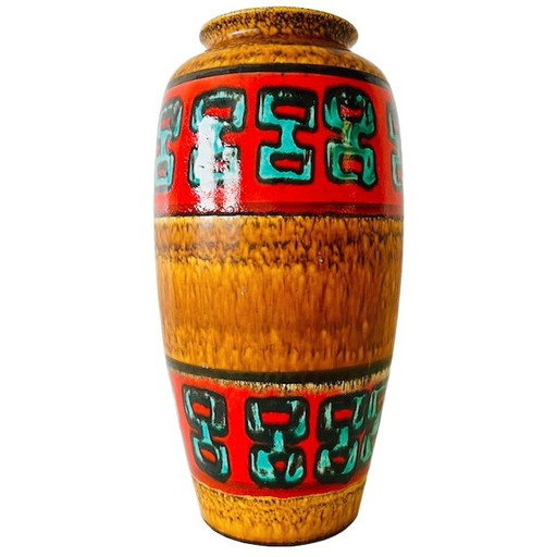 Vase de sol Vintage Mid Century Allemagne de l'Ouest Scheurich 1970
