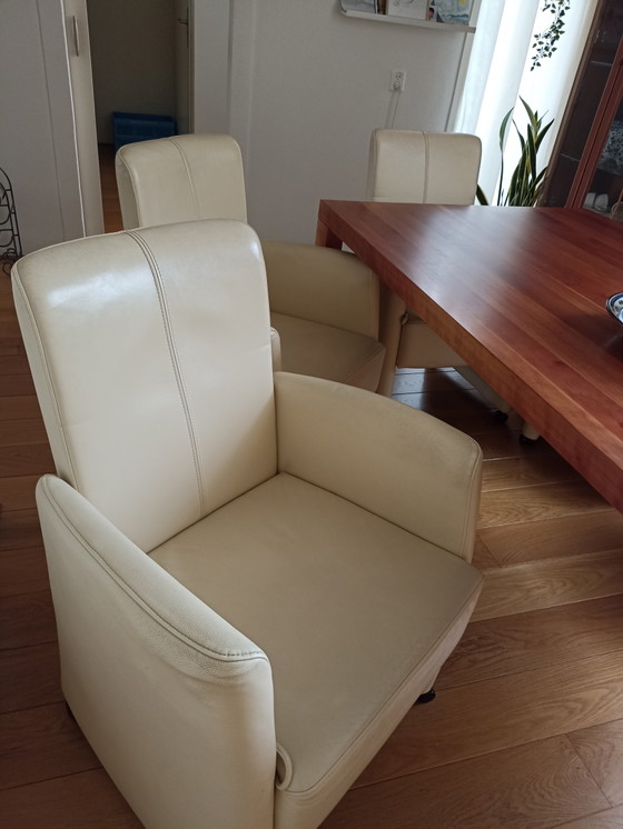 5 sedie da pranzo in pelle su ruote del futuro – De Toekomst, Leather (photo 4 of 9)