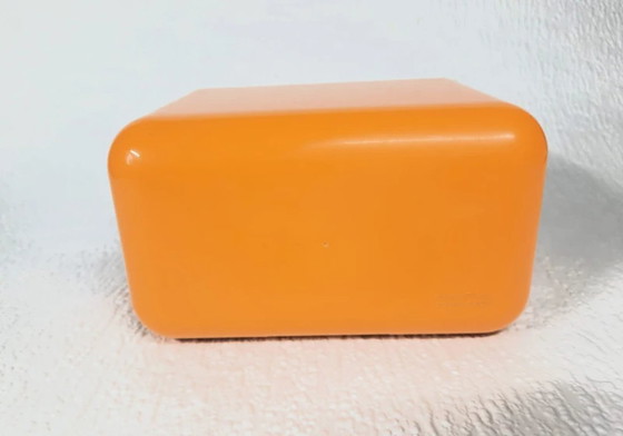 Image 1 of Iconic Fissler Design: Vintage Orange/Beige Menu Timer Kitchen Timer – 1970s Pop Art