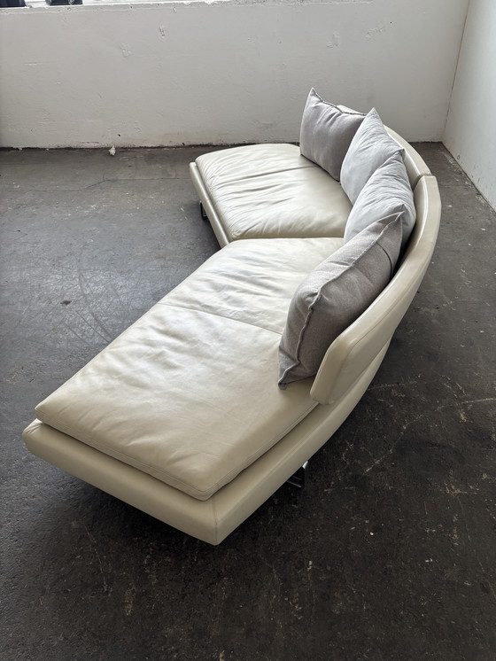 Image 1 of B&amp;B Italia Arne divano di design divano in pelle beige grigio