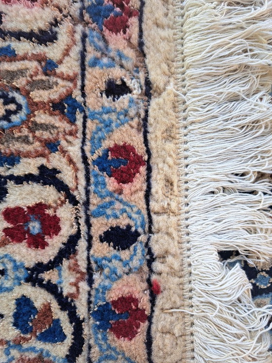 Tappeto Nain annodato a mano, motivi floreali, blu e rosso, 116x200 cm, Iran – Tappeti, Wool (photo 6 of 6)