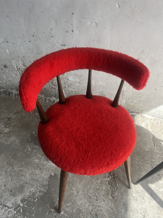 Image 1 of Set di 2 sedie vintage in tessuto originale