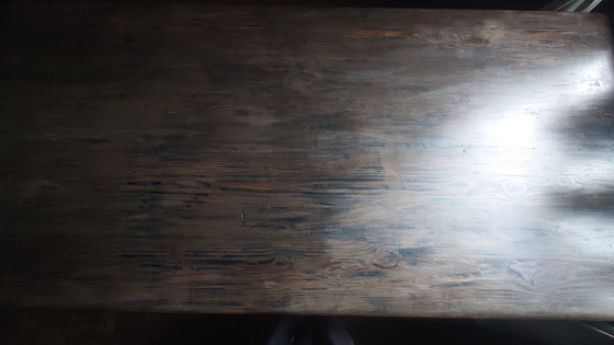 Image 1 of Table de salle à manger industrielle vintage