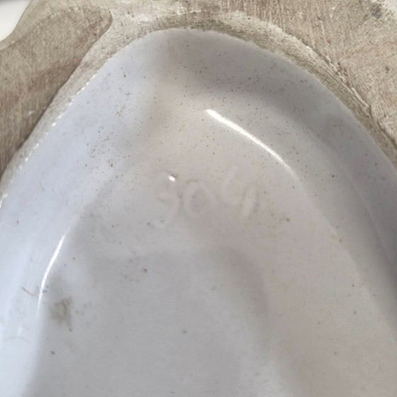 Image 1 of Vaso/portaombrelli vintage francese in ceramica a forma di elefante