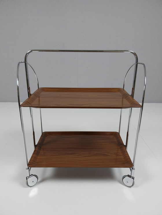 Image 1 of Vintage Opvouwbaar Serveerwagen van Bremshey & Co, Jaren 70