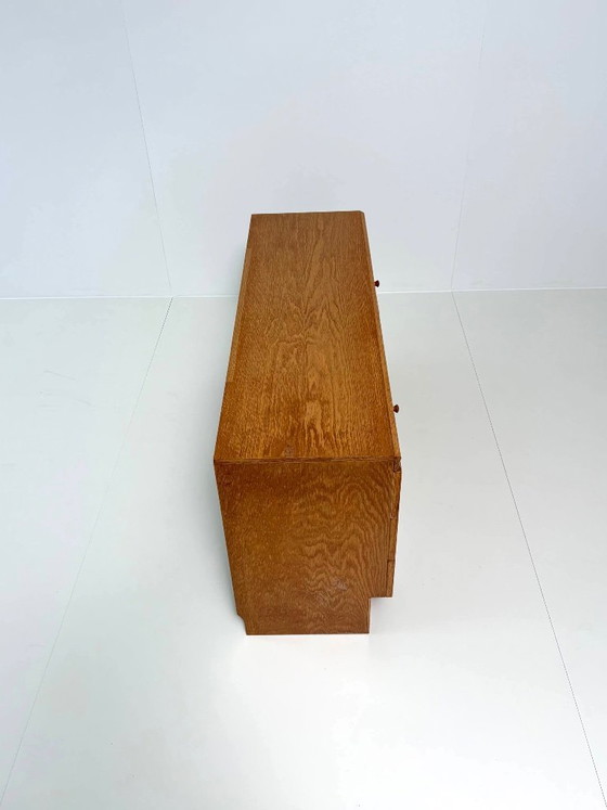Vintage Retro Chest of drawers with 6 Drawers – Oak Look – Mid-Century Style – Wood (photo 5 of 14)