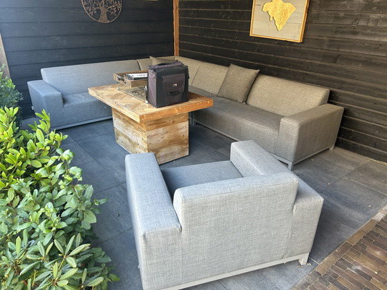 Tuin Hoekbank 3x2.30 M All Weather Zo Droog – garden impressions, Tuinsets, Textile (photo 4 of 5)