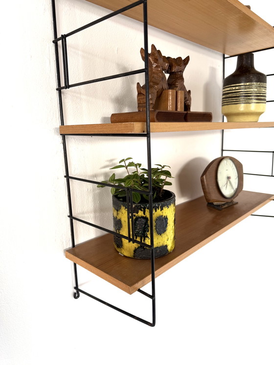 Image 1 of Vintage beech wood wall rack, WHB Germany ‘60