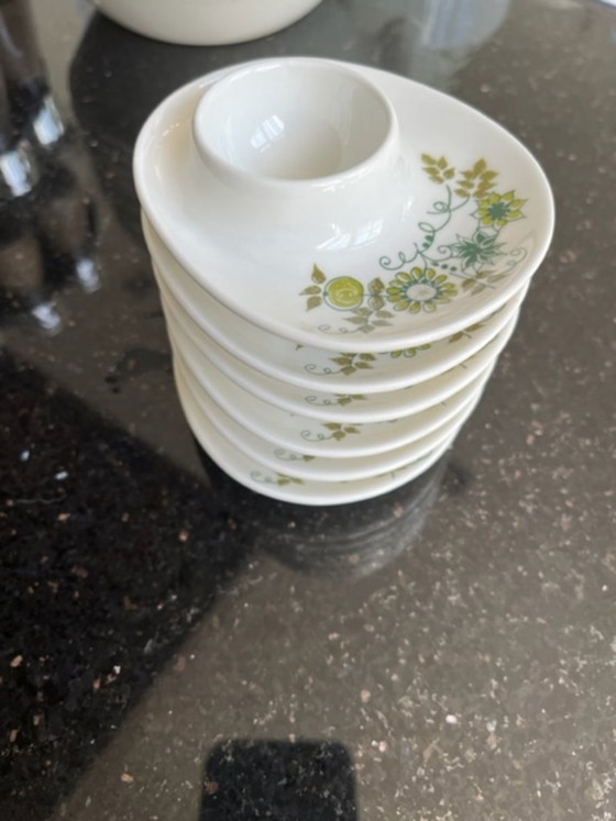 Beautiful 129-piece Figgjo Flint "Market" Crockery, Turi Design, Porcelain, Multi Color (photo 9 of 22)