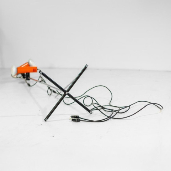 Image 1 of 1x Space Age Metal Floor Lamp, Targetti Sankey, Italy 1970s