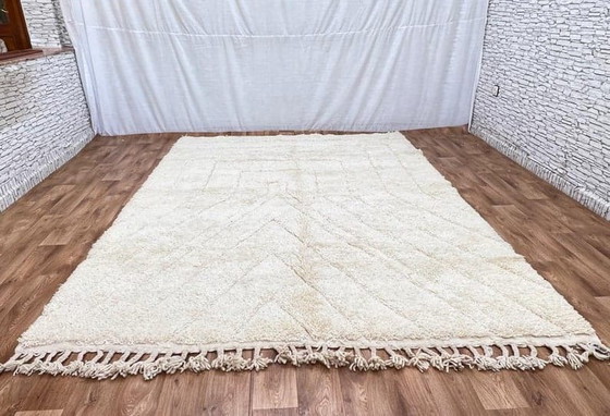 Image 1 of Alfombra de lana pura hecha a mano, artesanía tradicional, tamaño 2/3 m