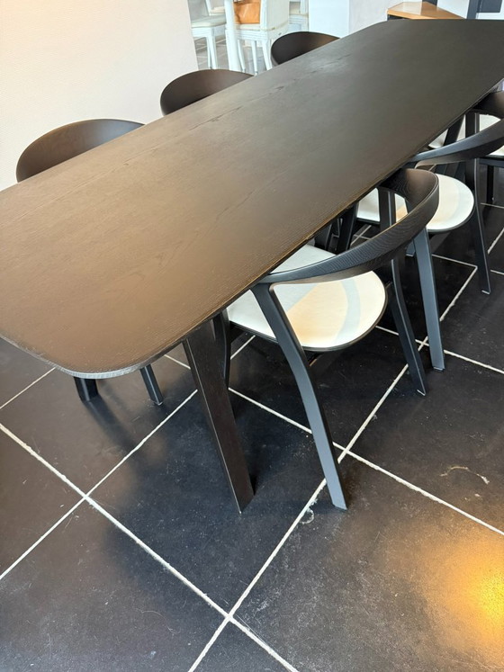 Image 1 of Designer dining table ARCO Essential Wood + 6 chairs PROSTORIA