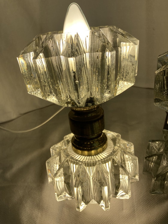 Image 1 of Coppia di applique, anno 30, opera italiana, vetro di Murano e ottone