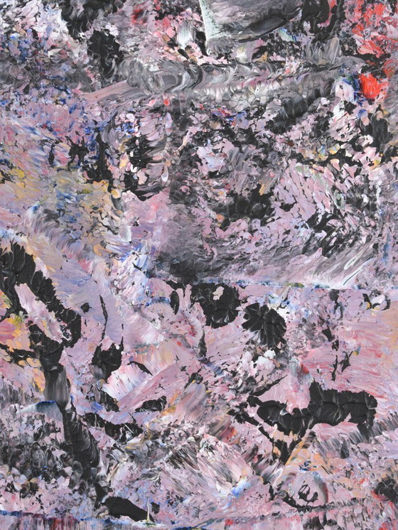 Image 1 of Helen Nieuwendijk (1946) - Wald in der Abenddämmerung - 2012 - Acryl auf Leinwand - 100 x 80 cm