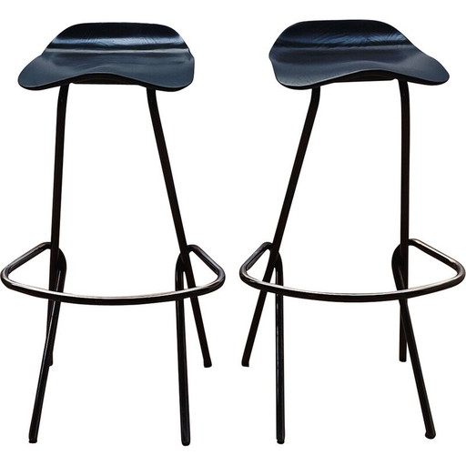 Paire de tabourets de bar vintage Strain par Prostoria