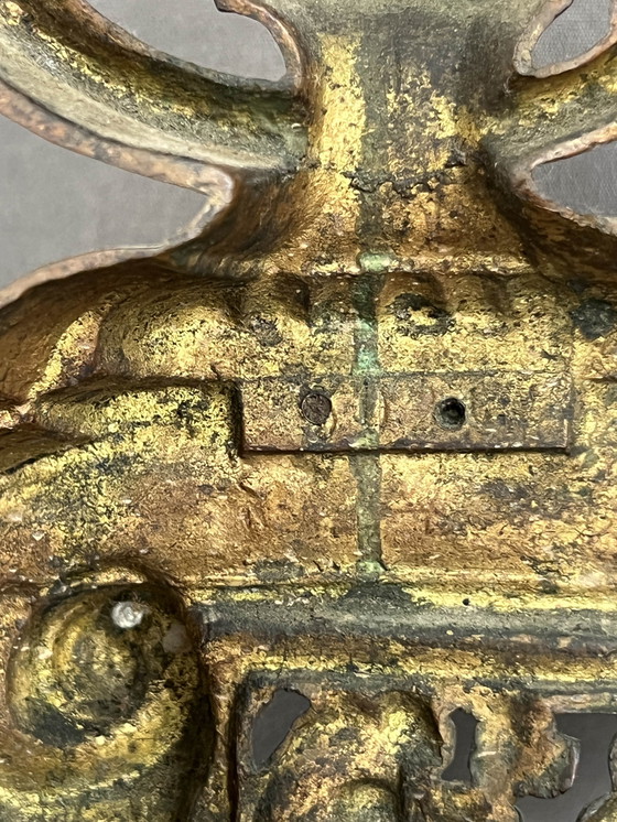 Image 1 of Paar Andirons aus dem 19. Jahrhundert, Frankreich um 1860 Bronze