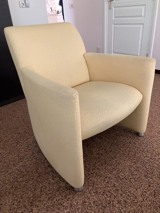 Leolux Quantissimo Chairs 2 Pieces Fabric Yellow – fauteuils, Other (photo 2 of 5)