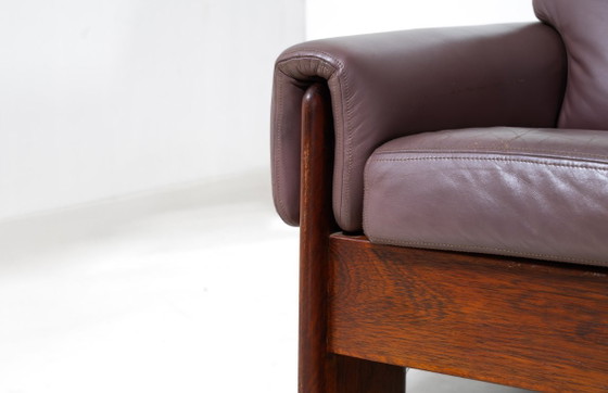 Ampio Divano Loft Minimalista, Italia anni '70 – Divani 3 posti, Wood, Leather (photo 6 of 19)
