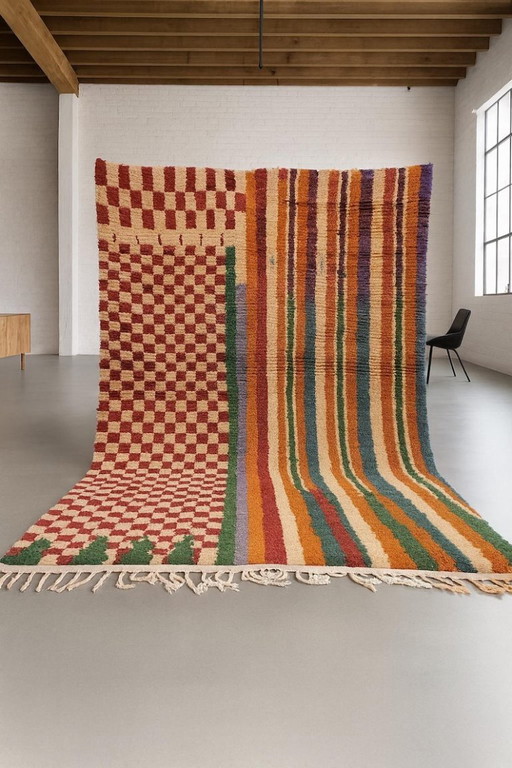 Tapis berbères multicolores en laine 300cmx150cm