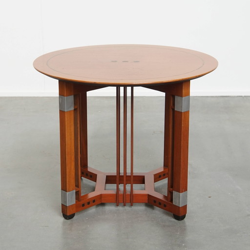 Runder Schuitema Beistell-/Couchtisch im Art-Deco-Stil