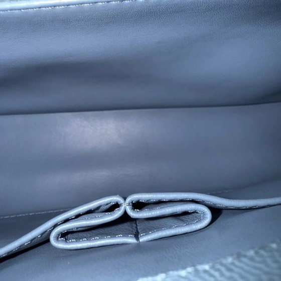 Image 1 of Chanel Coco Handle Medium - Caviar 29CM Quilted Sky Blue Gold Hardware Series 27