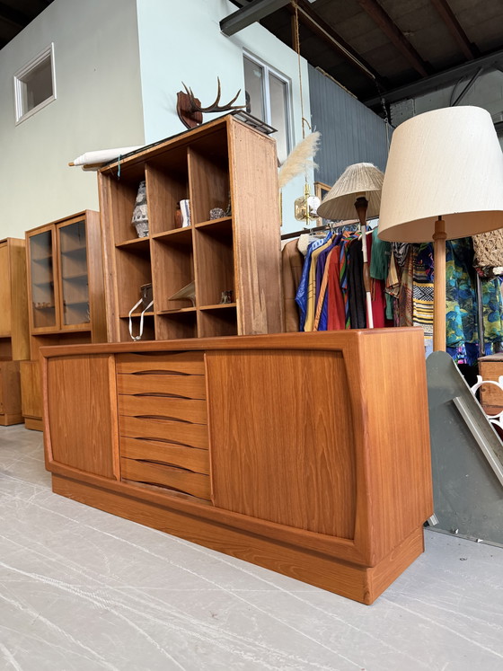 Vintage sideboard lowboard teak Danish – Wood (photo 4 of 5)