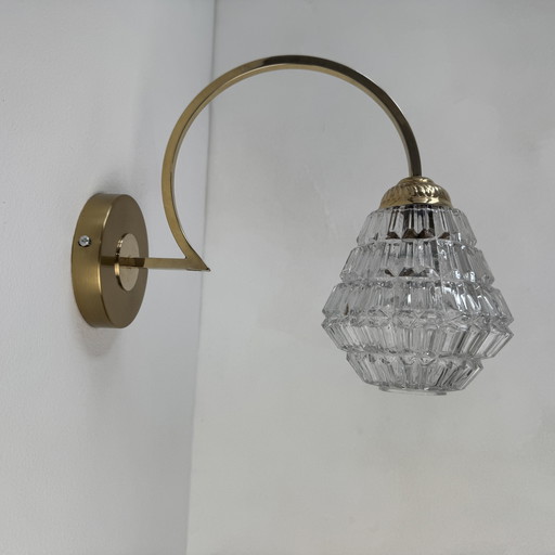 PAIR OF VINTAGE DIAMOND-SHAPED SCONCES