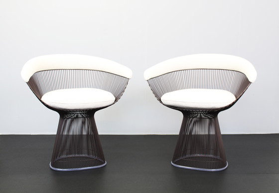 Image 1 of 2X Chairs Knoll Warren Platner Bronzo E Cato Seats