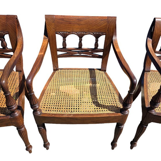 Poltrone coloniali antiche delle Indie Orientali Olandesi, circa 1900 – Sedie da pranzo, Wood (photo 4 of 9)