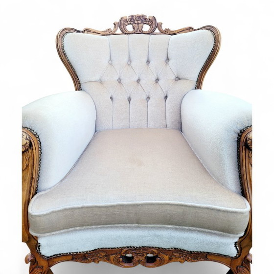 Image 1 of Elegante set da salotto in stile barocco francese