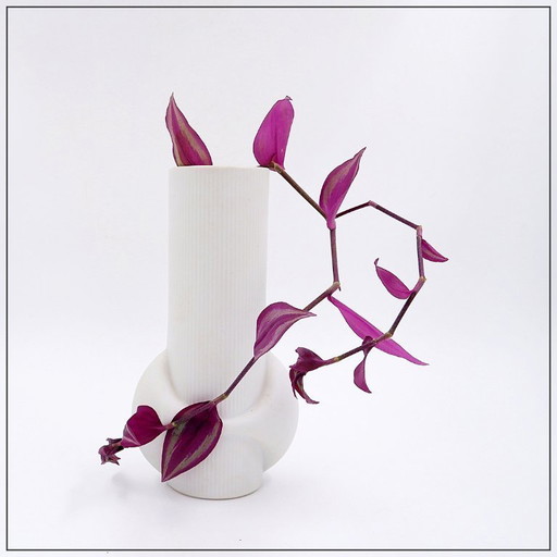 Vintage Op Art Relief Vase By Eschenbach, 1960s