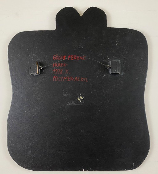 Ferenc Gögös - "Ikrek" - Painting in acrylic on wooden panel