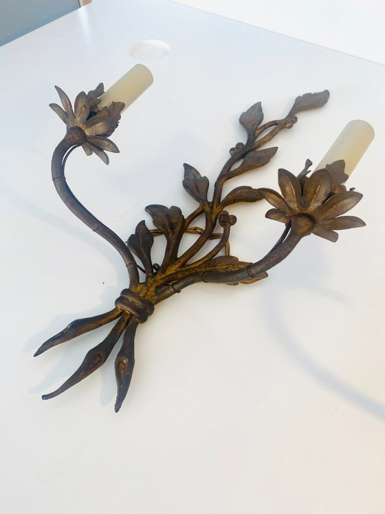 Maison Baguès Paris - Pair of Vintage Design Wall Lights 1960 – Bronze, Metal (photo 6 of 9)