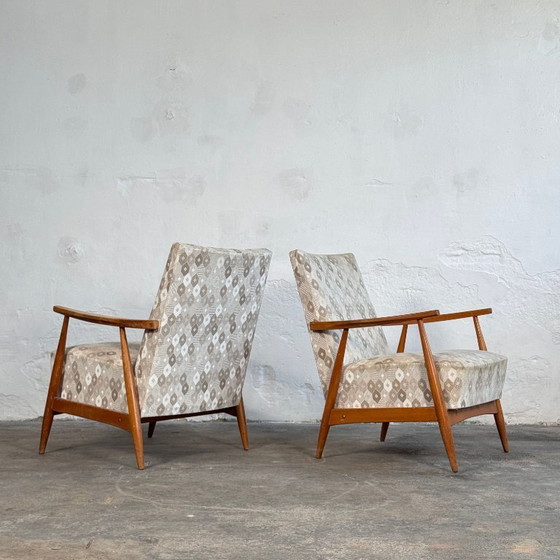 Image 1 of Een paar Hongaarse fauteuils in mid-century modern stijl, 1960